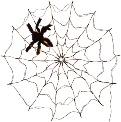 Halloween LED Spider Web Net Lights indoor and outdoor decor