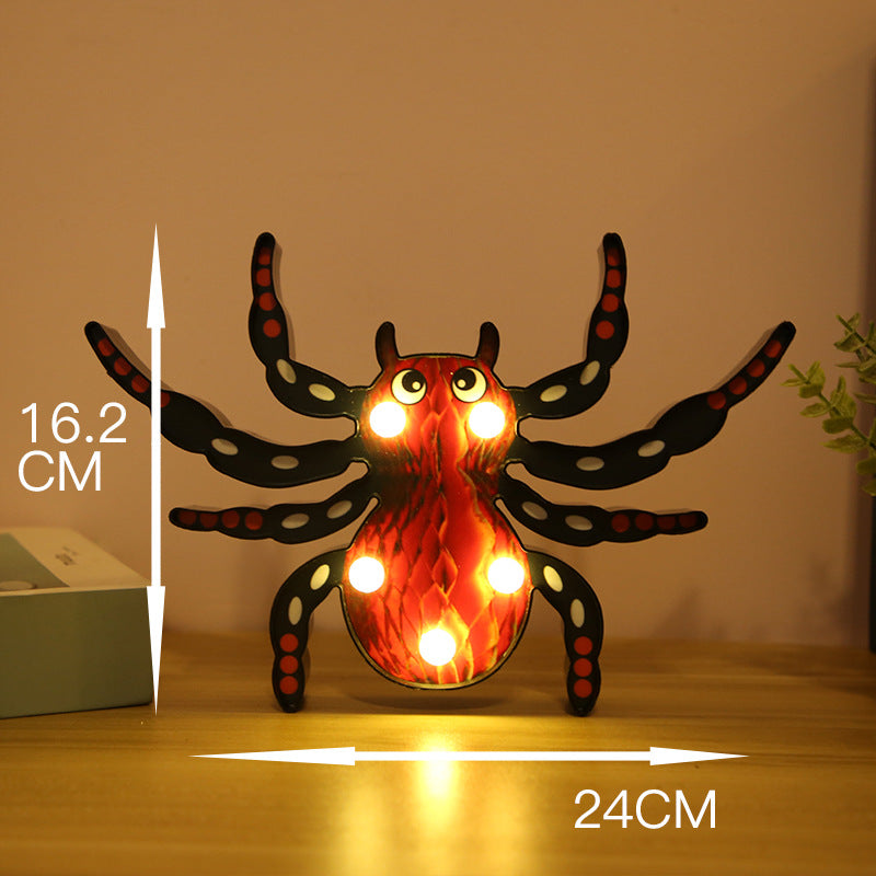 Halloween LED Pumpkin and Bat String Lights Decor